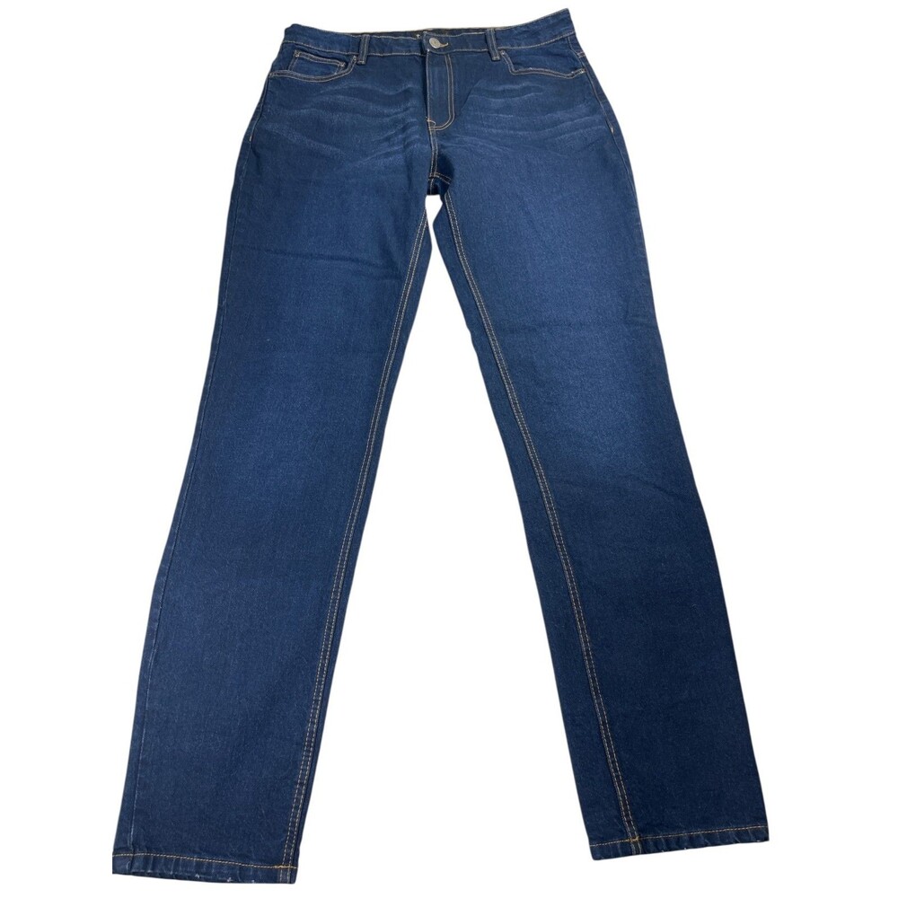 American Tall Jeans Men's 38 x 36 Blue Denim Cotton Milo Relaxed Fit Tapered Leg